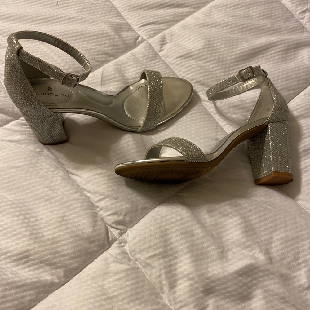 Silver Bandolina dress shoes